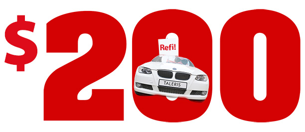 Get $200 when you refinance your vehicle